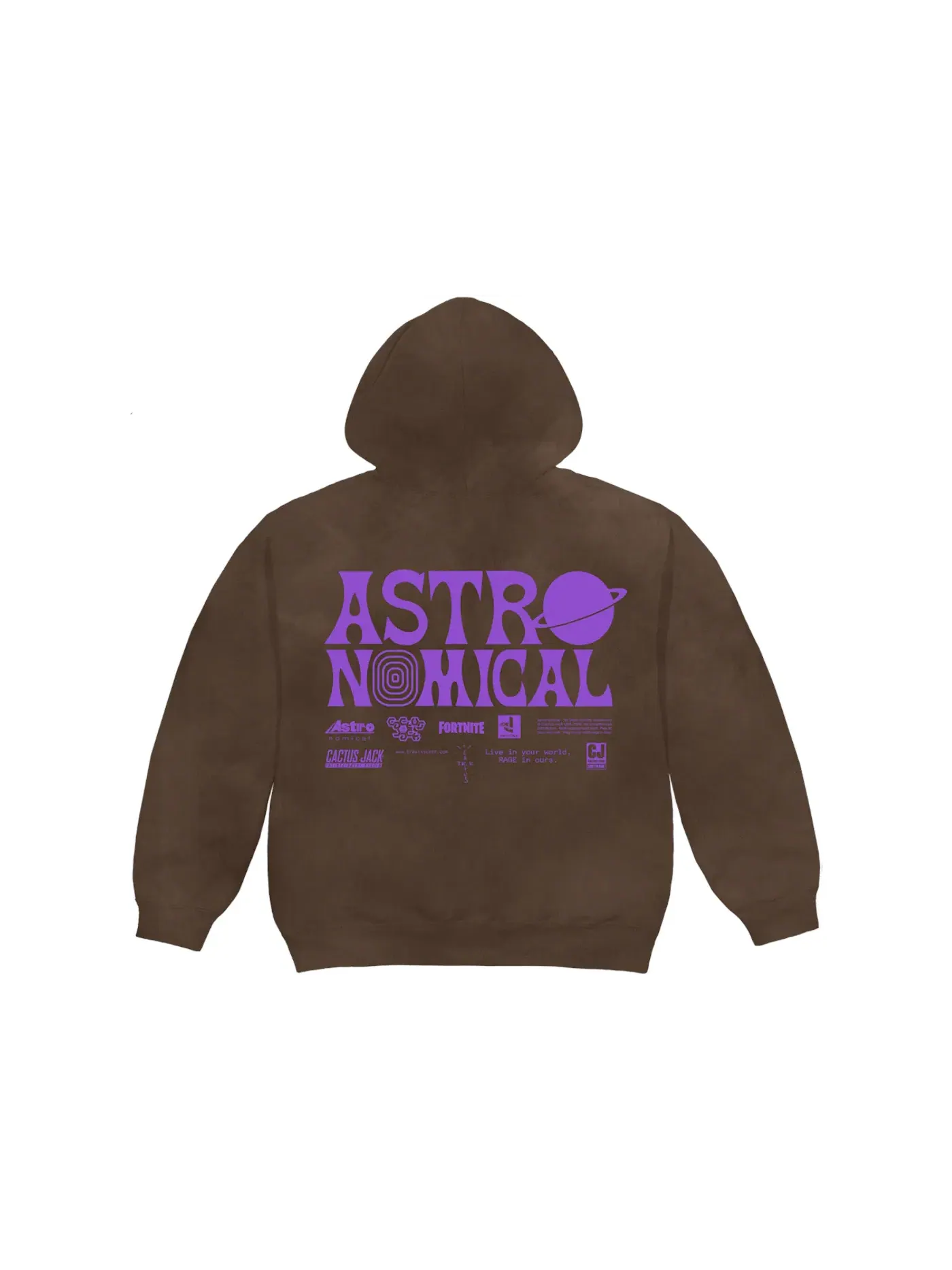 Мужской худи с принтом Hoodie Travis Scott — изображение 2 из 2, черный