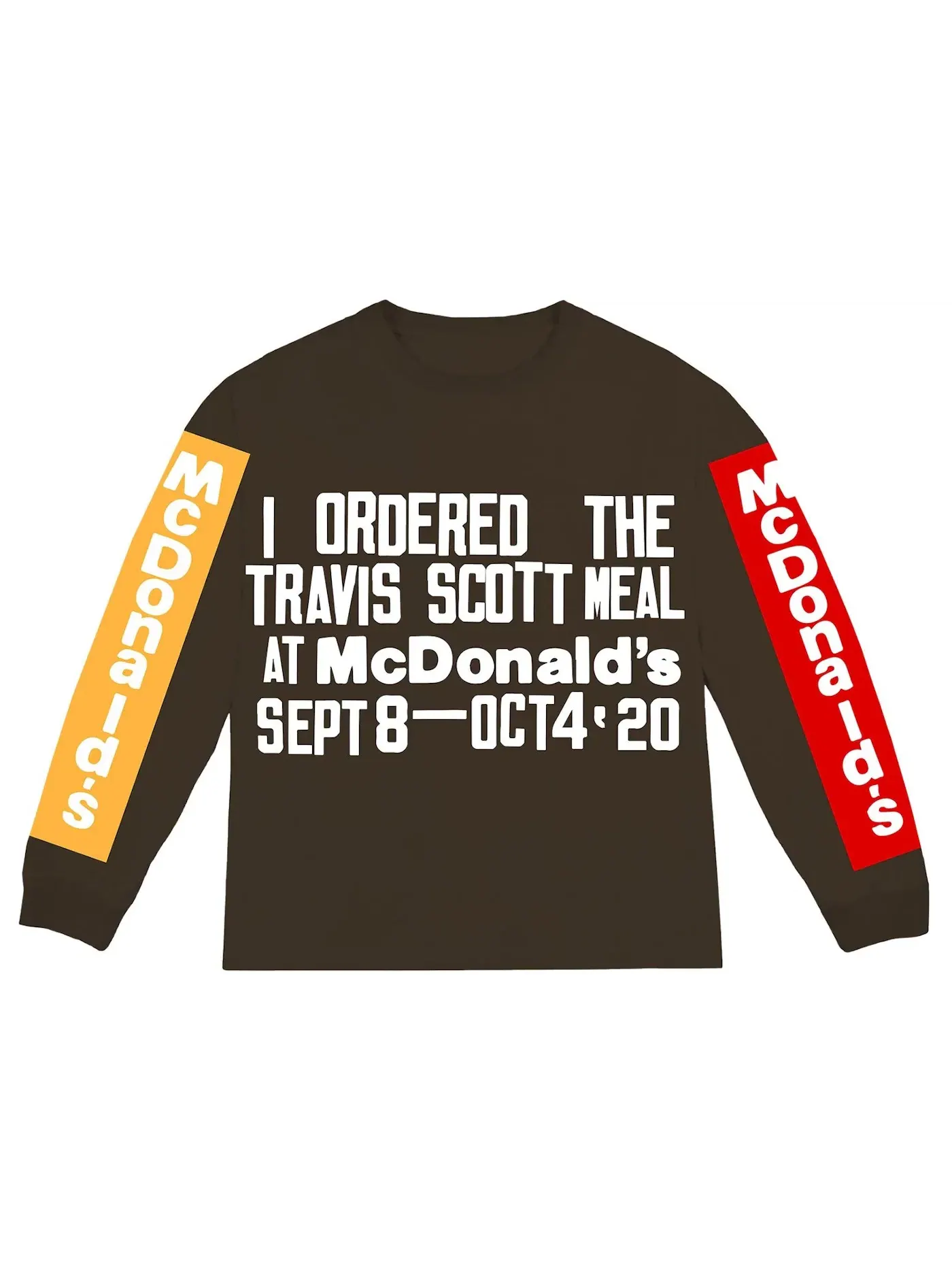 Мужская футболка с длинным рукавом Travis Scott — изображение 1 из 2, коричневый