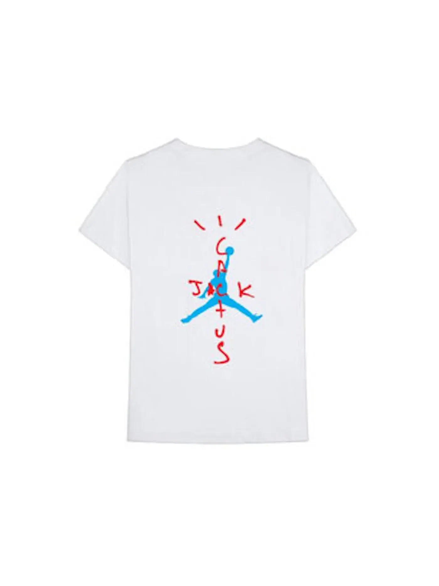 Мужская футболка с принтом Travis Scott x Jordan Air Cactus Jack Tee — изображение 2 из 2, белый