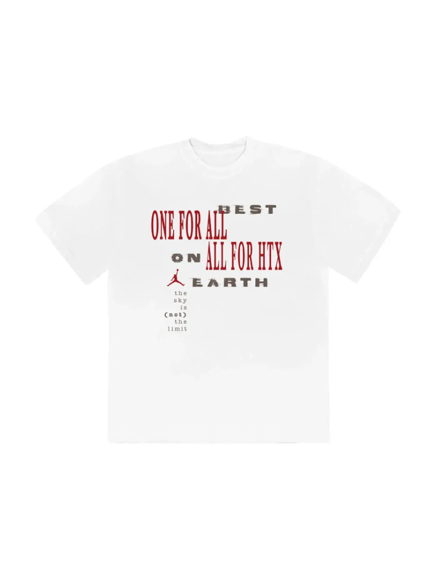 Мужская футболка с принтом Travis Scott x Jordan Best On Earth T-shirt Travis Scott — изображение 1 из 2, белый