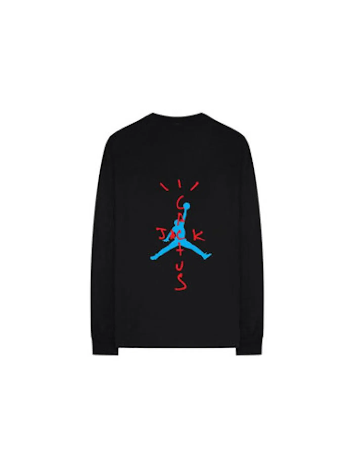 Мужская футболка с длинным рукавом Travis Scott Tee — изображение 2 из 2, черный