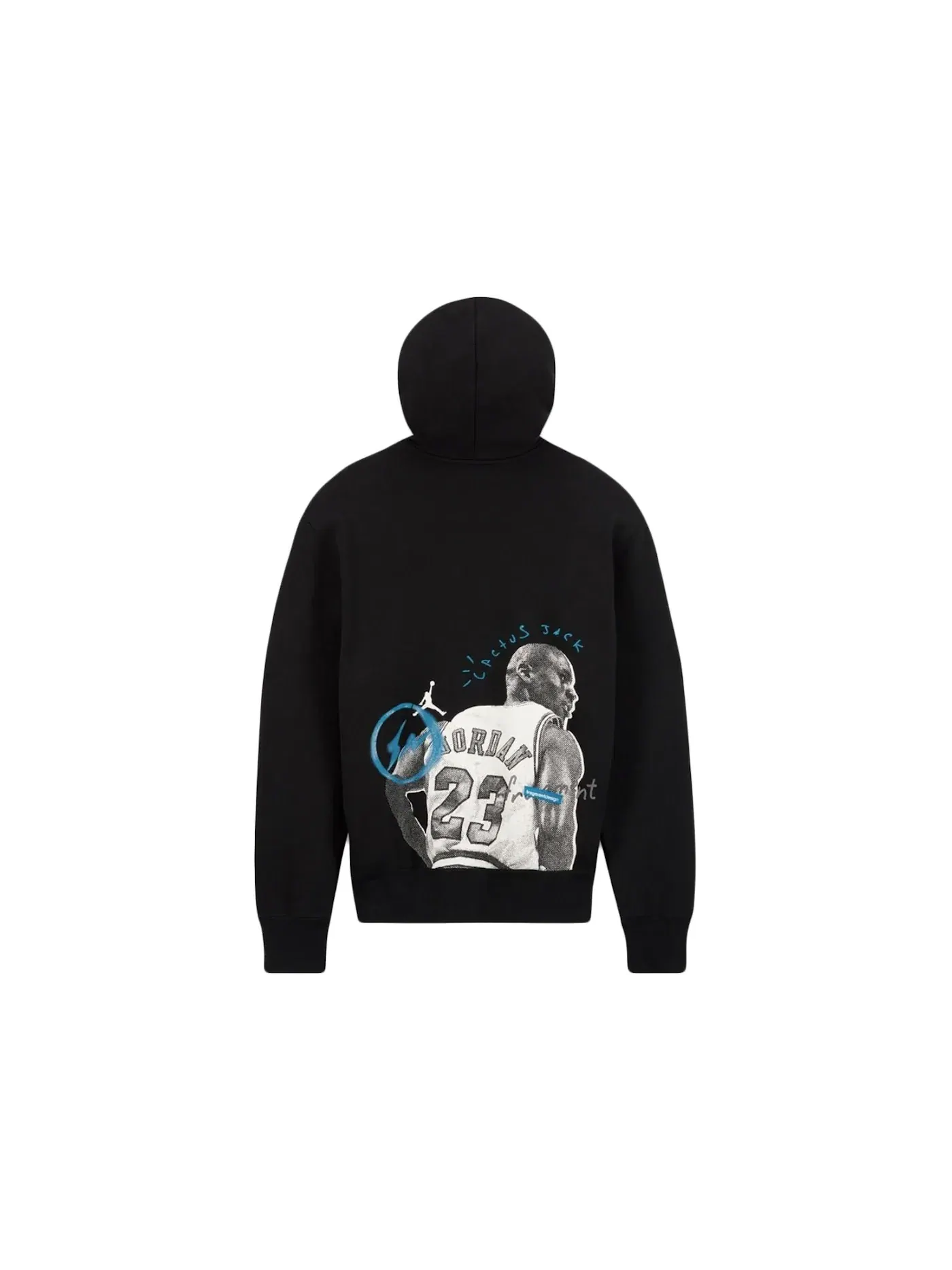 Мужской худи с принтом Travis Scott x Jordan x Fragment Hoodie Travis Scott — изображение 2 из 2, черный