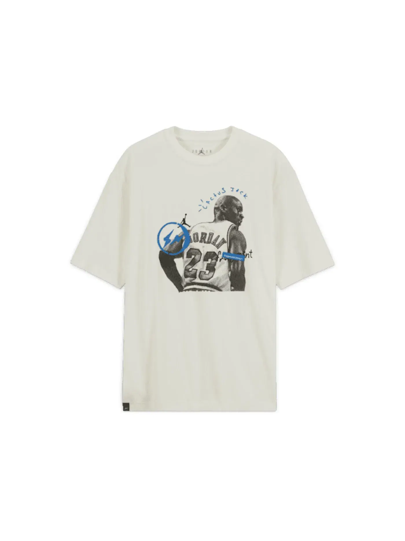 Мужская футболка с принтом Travis Scott x Jordan x Fragment T-shirt — изображение 1 из 2, белый