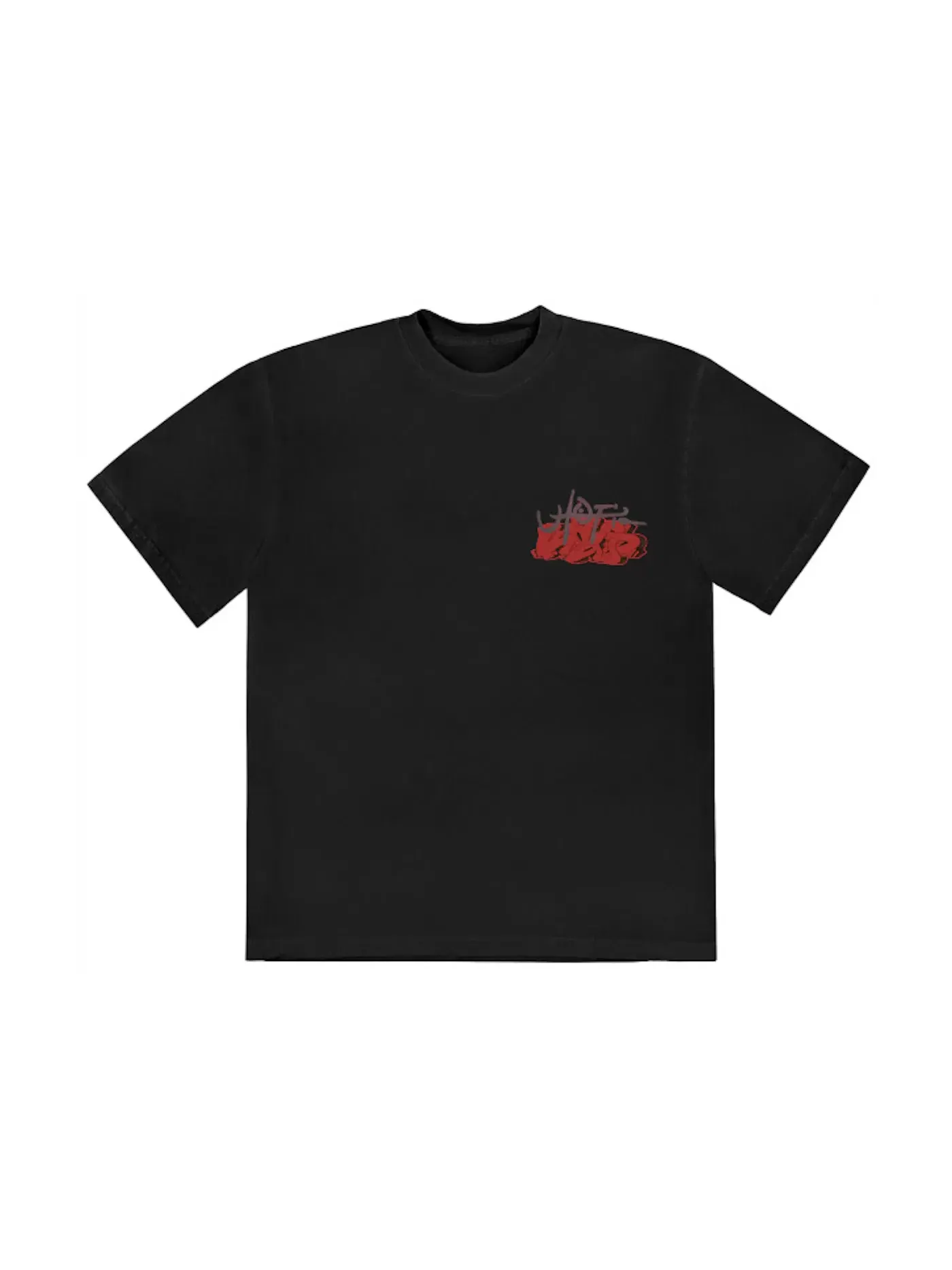 Мужская футболка с принтом Travis Scott x KAWS Utopia II Tee Travis Scott — изображение 2 из 2, черный