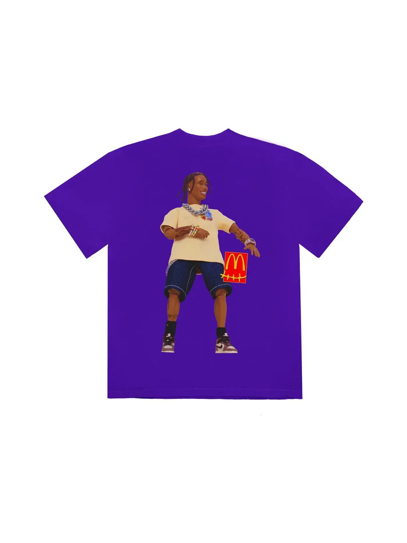 Мужская футболка с принтом Travis Scott T-Shirt Purple — изображение 2 из 2