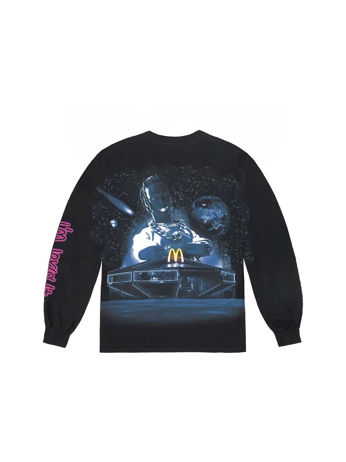 Мужская футболка с принтом с длинным рукавом L/S T-shirt Travis Scott — изображение 1 из 2, черный