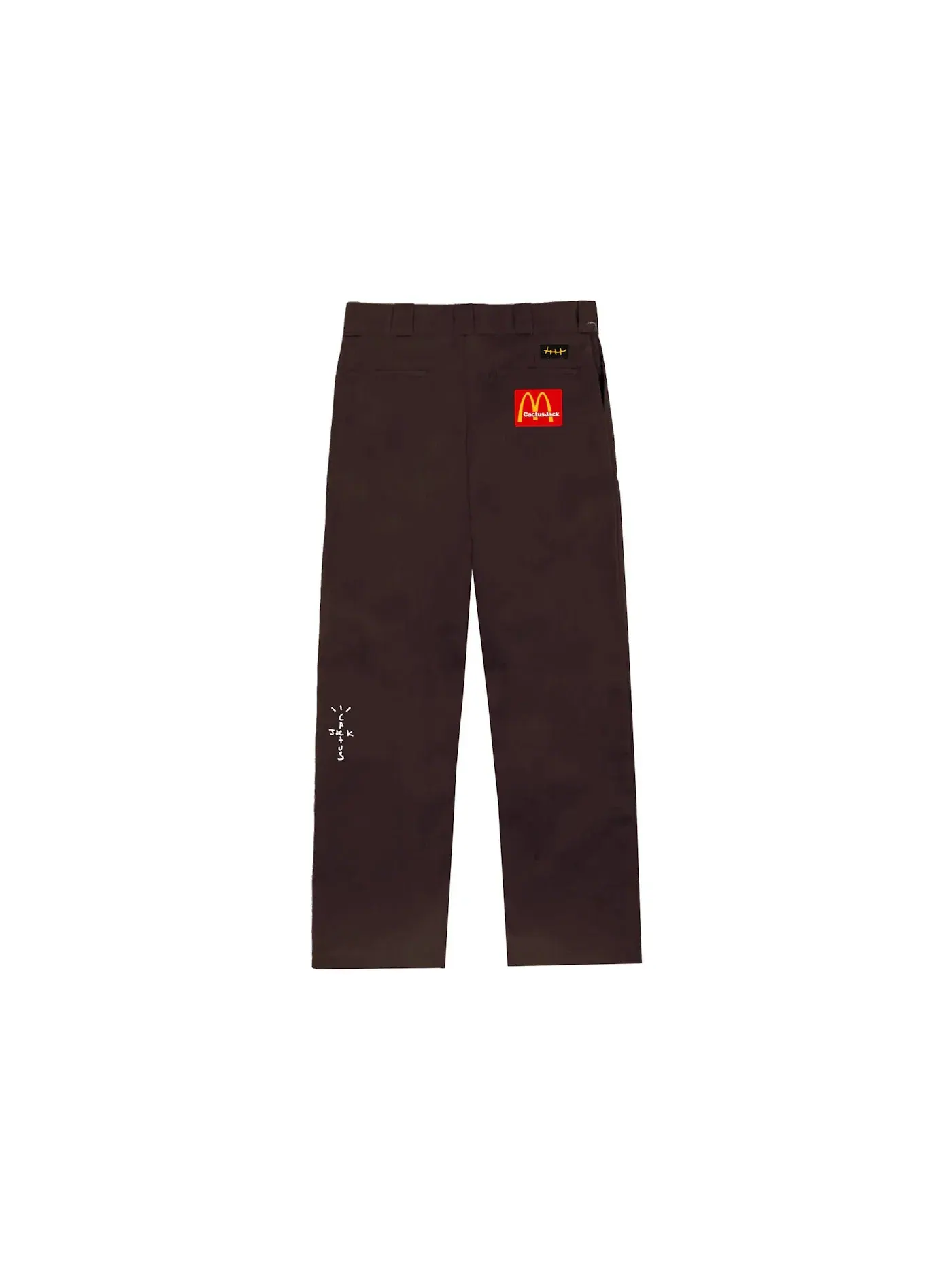 Мужские брюки с принтом Travis Scott Work Pants — изображение 1 из 2, коричневый