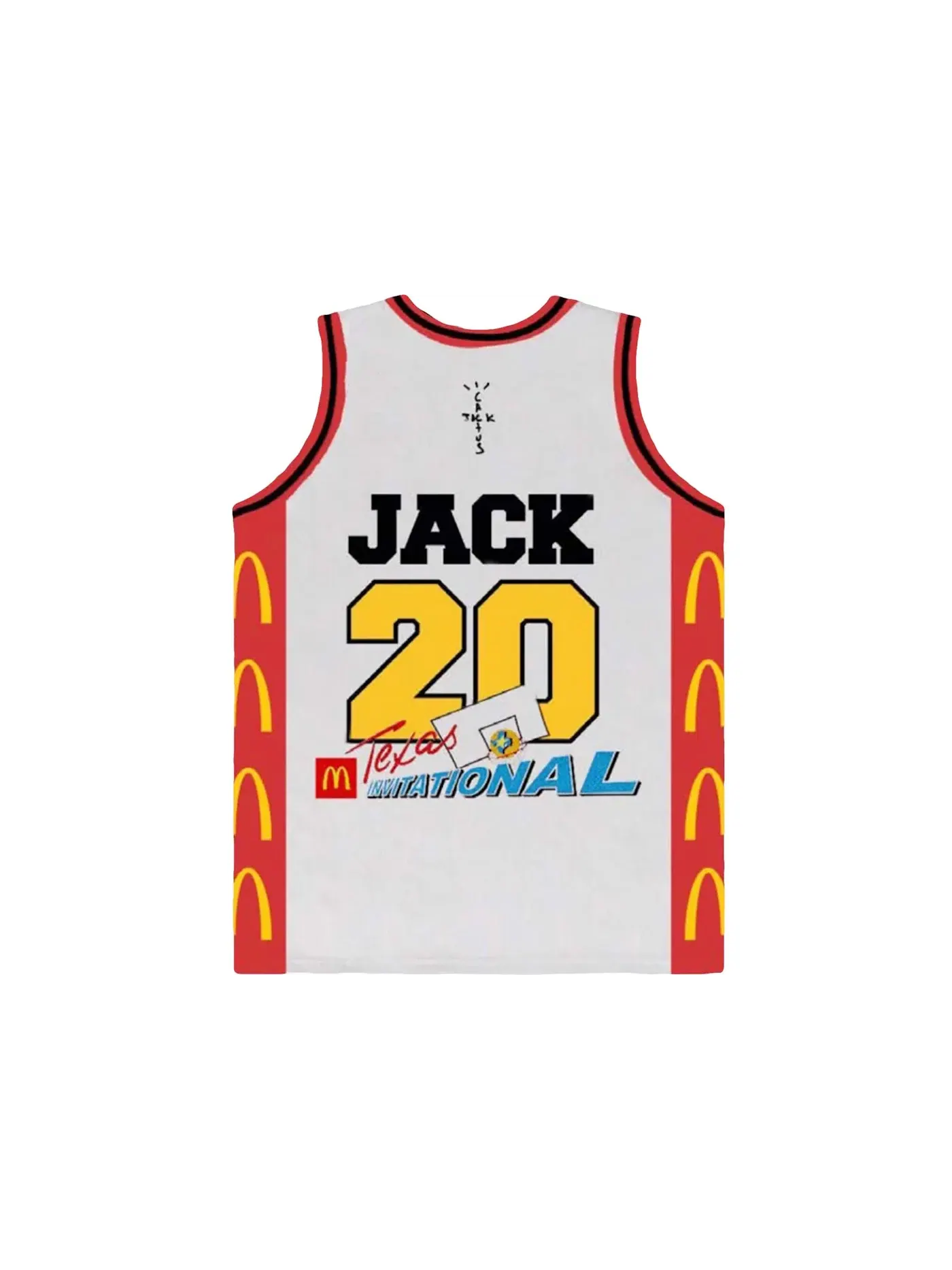 Мужская джерси Travis Scott x McDonald's Cactus Jack All American Jersey — изображение 2 из 2, белый
