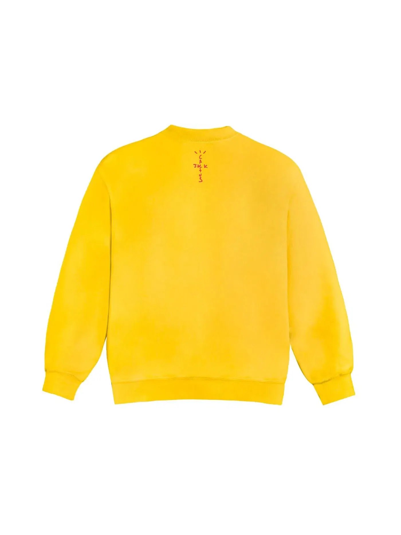 Мужской свитшот с принтом Cactus Jack Spelling Crewneck Travis Scott — изображение 2 из 2, желтый
