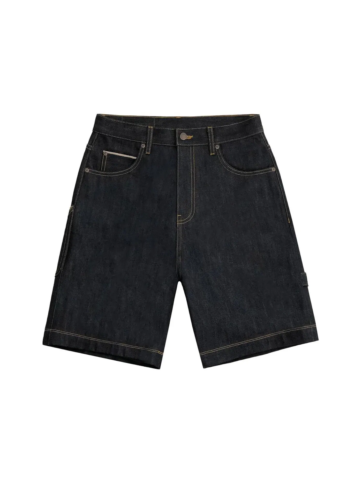 Мужские джинсовые шорты с принтом Denim Shorts Travis Scott — изображение 2 из 2, синий