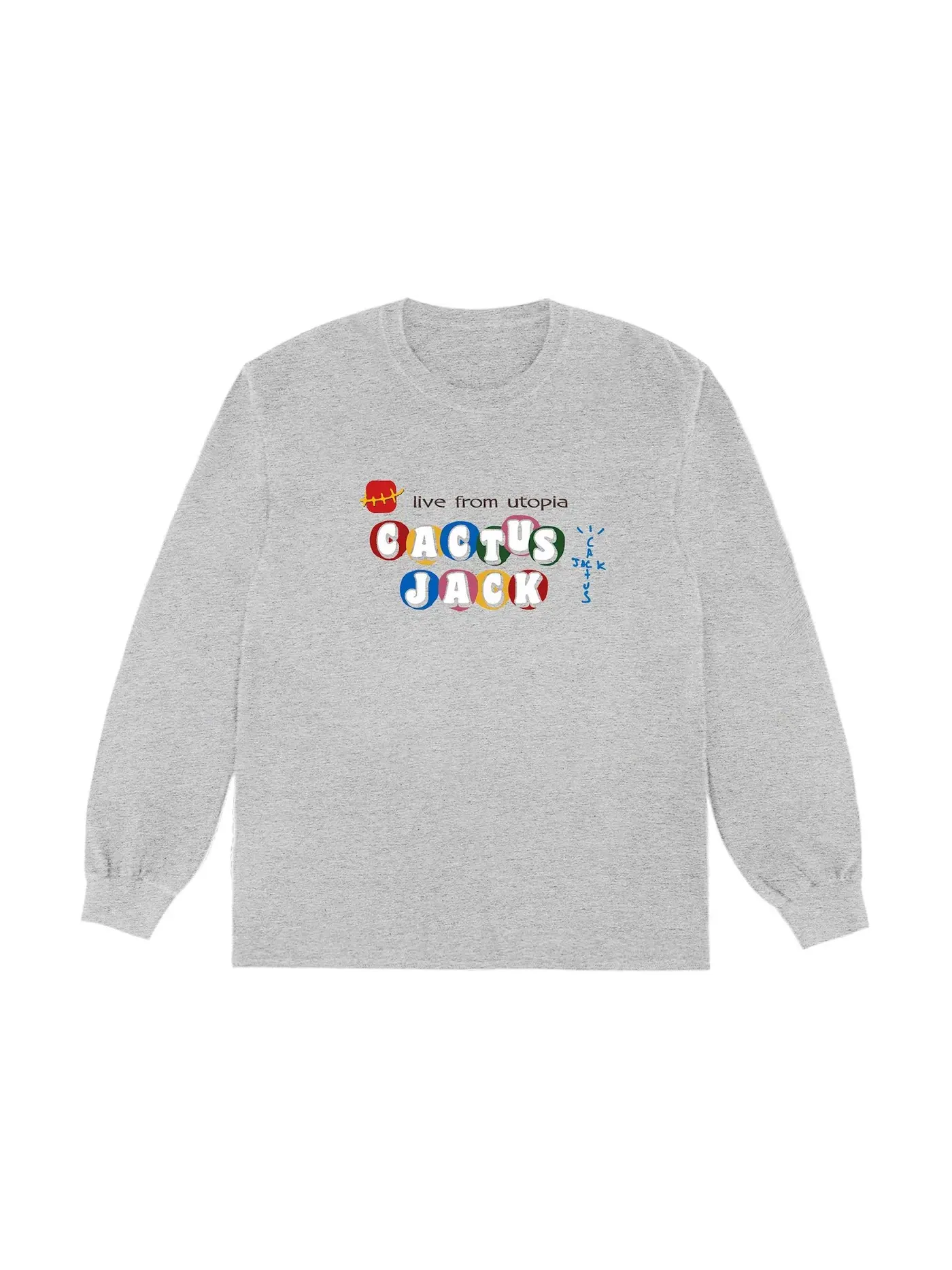 Мужская футболка с длинным рукавом Travis Scott x McDonald's Cj Live From Utopia L/S T-Shirt Travis Scott, серый