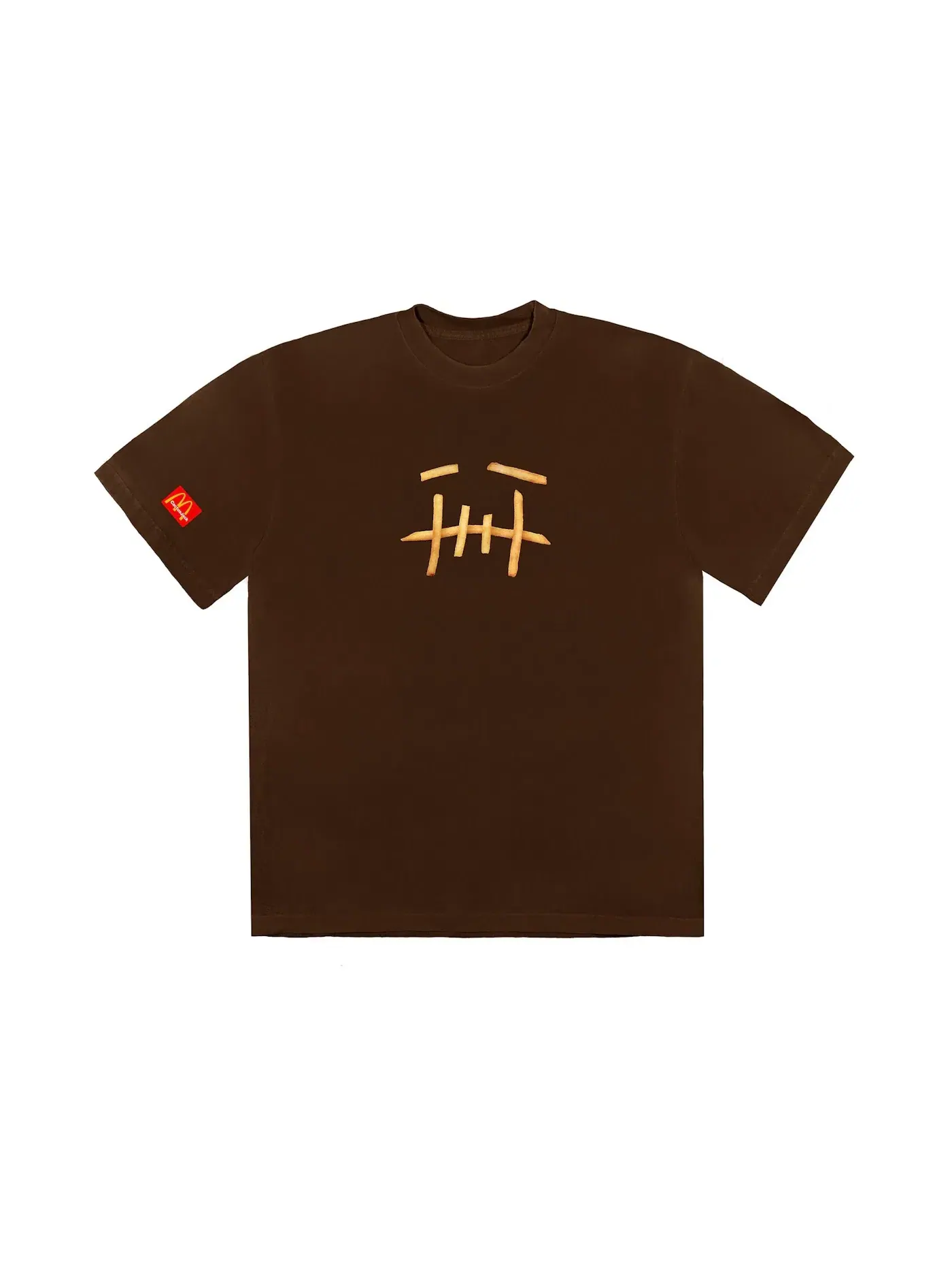 Мужская футболка с принтом Travis Scott x McDonald's Fry II T-Shirt Travis Scott — изображение 1 из 1, коричневый