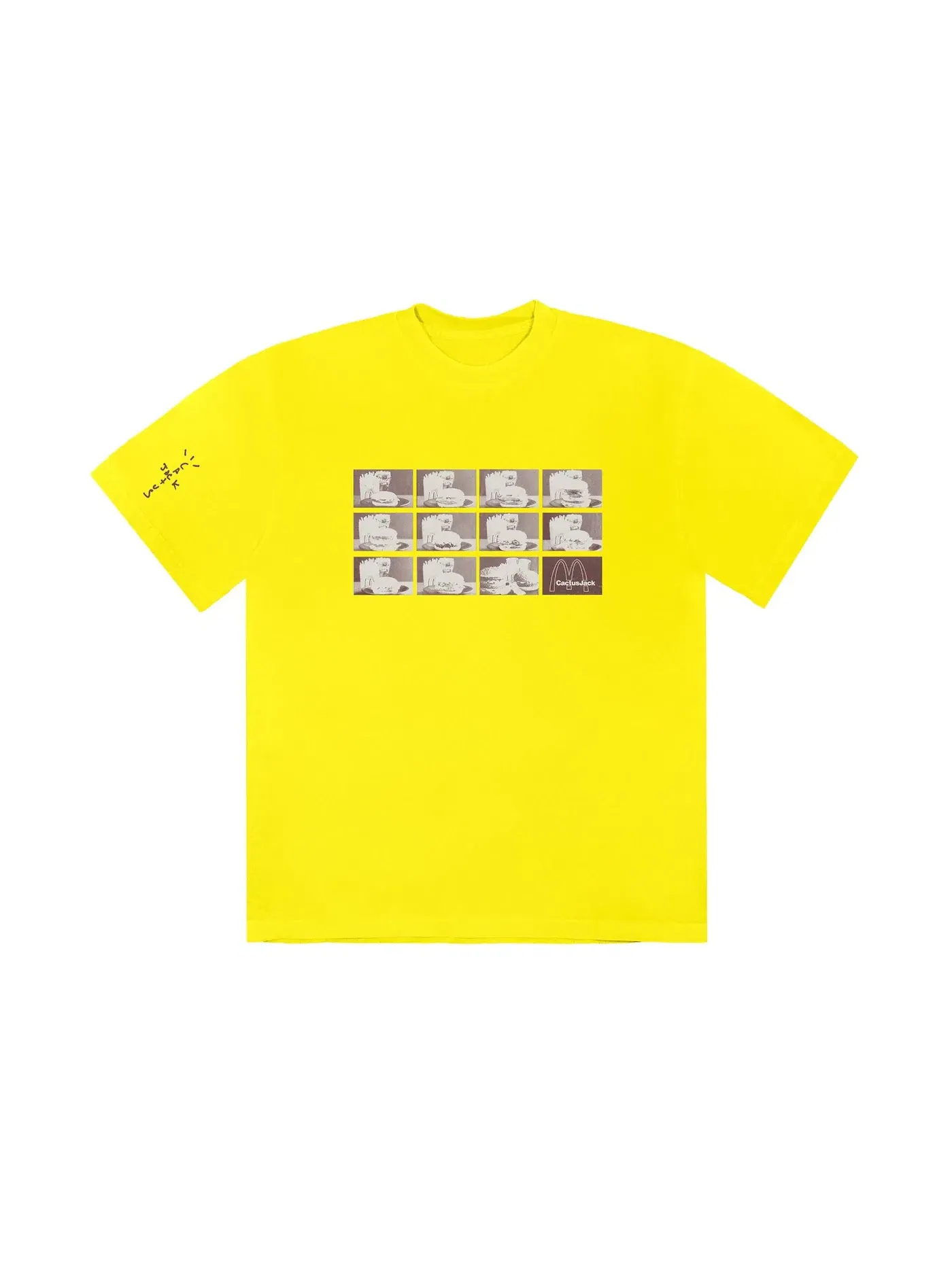 Мужская футболка с принтом Travis Scott Menu Mono Logo II Travis Scott — изображение 1 из 2, зеленый