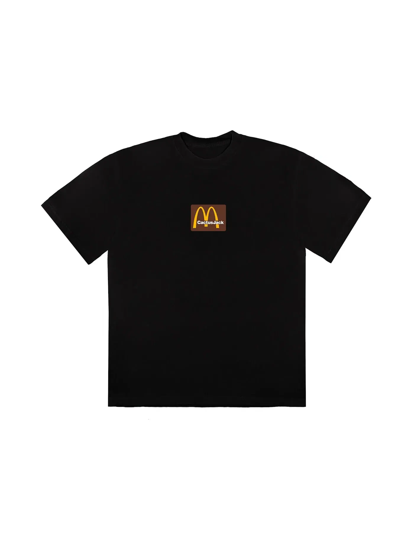 Мужская футболка с принтом Travis Scott x McDonald's Sesame Inv T-Shirt Travis Scott — изображение 1 из 2, черный/коричневый