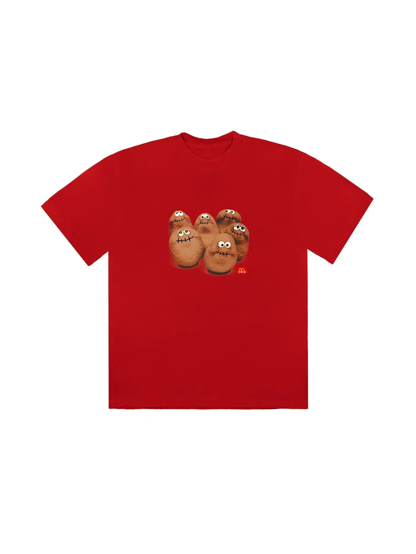 Мужская футболка с принтом Travis Scott x McDonald's Squad T-Shirt Travis Scott — изображение 1 из 1, красный