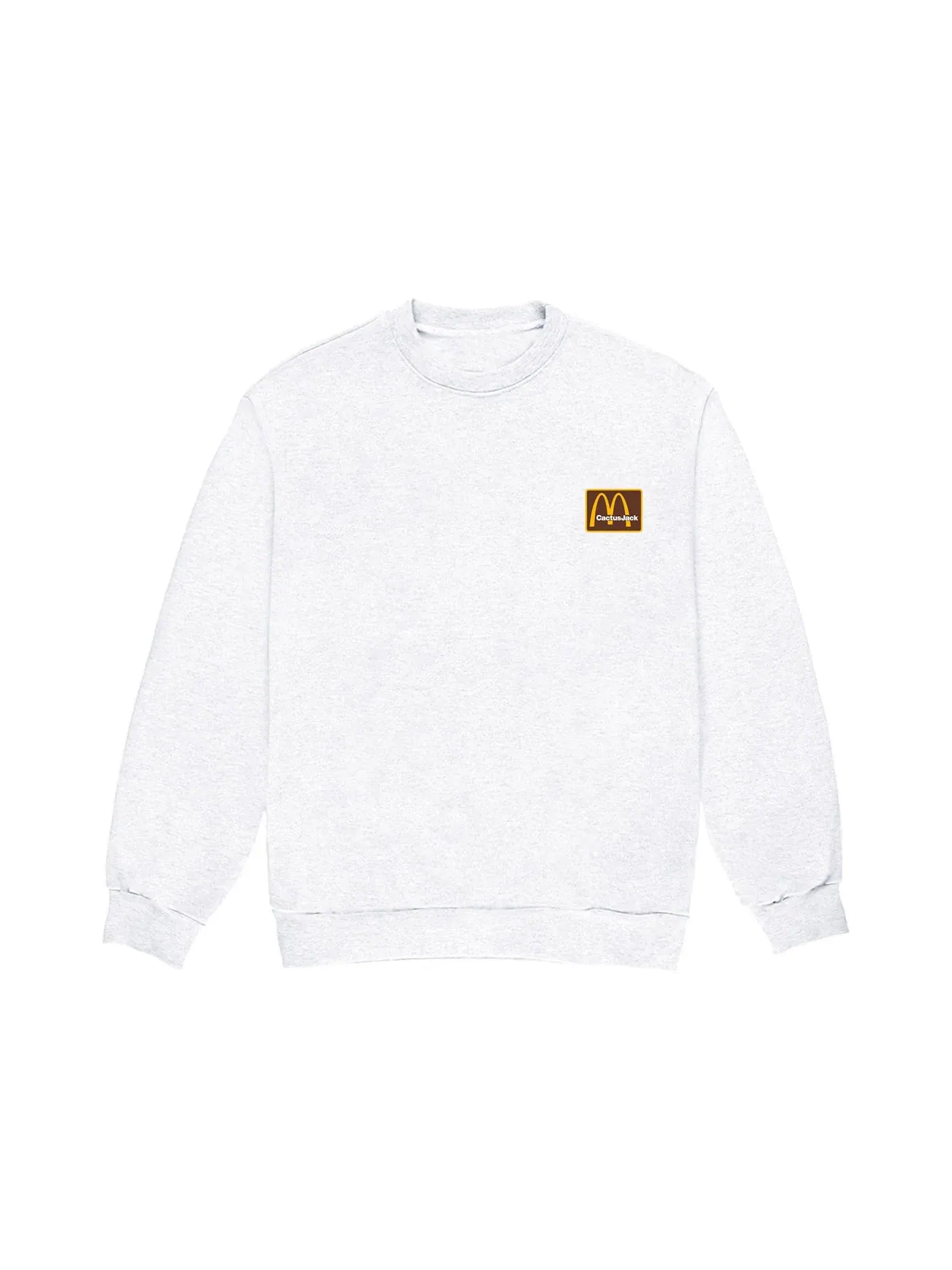 Мужской свитшот с принтом Crewneck Travis Scott — изображение 1 из 2, серый