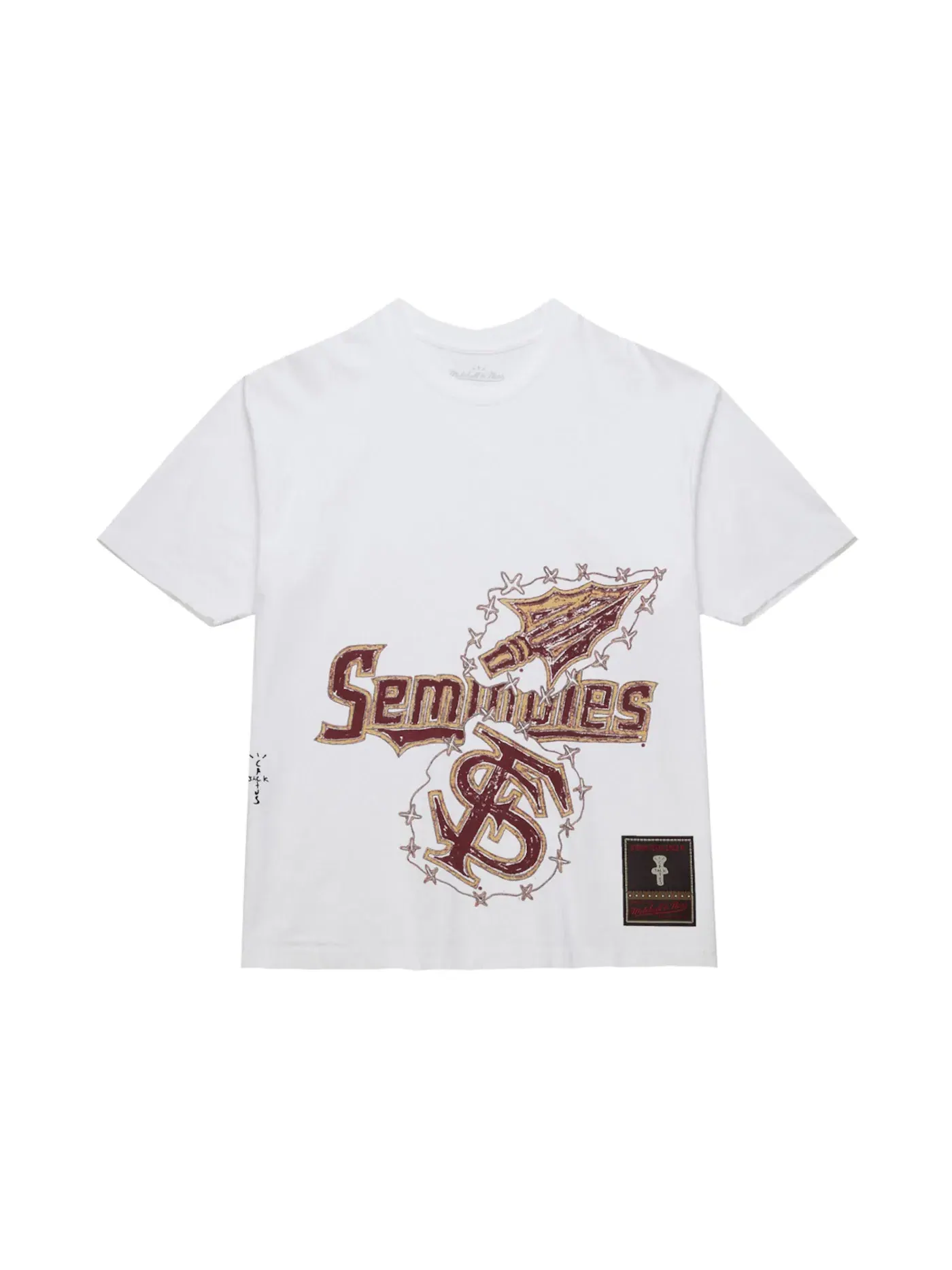 Детская футболка с принтом Travis Scott T-Shirt — изображение 1 из 2, белый