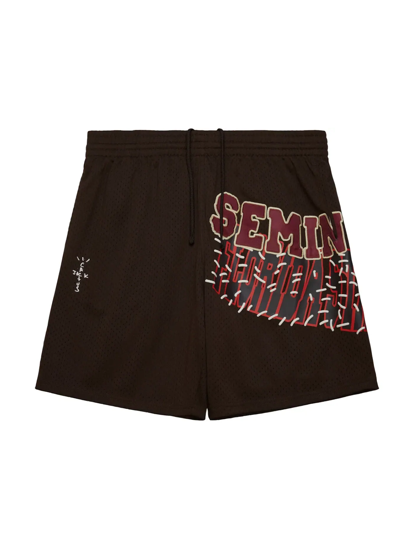 Шорты баскетбольные с принтом Travis Scott x Mitchell & Ness Florida State Seminoles Shorts — изображение 1 из 2, коричневый