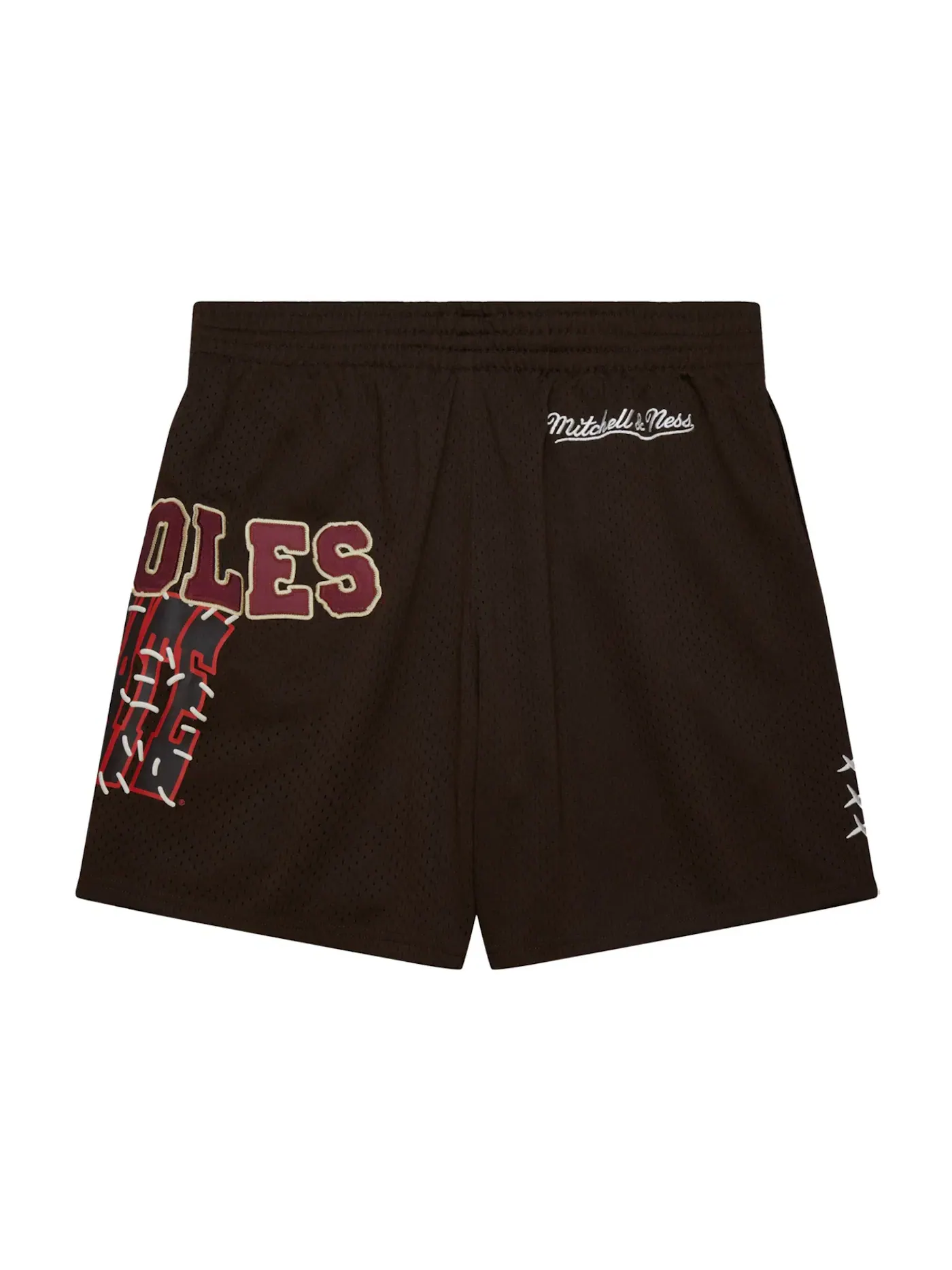 Шорты баскетбольные с принтом Travis Scott x Mitchell & Ness Florida State Seminoles Shorts — изображение 2 из 2, коричневый