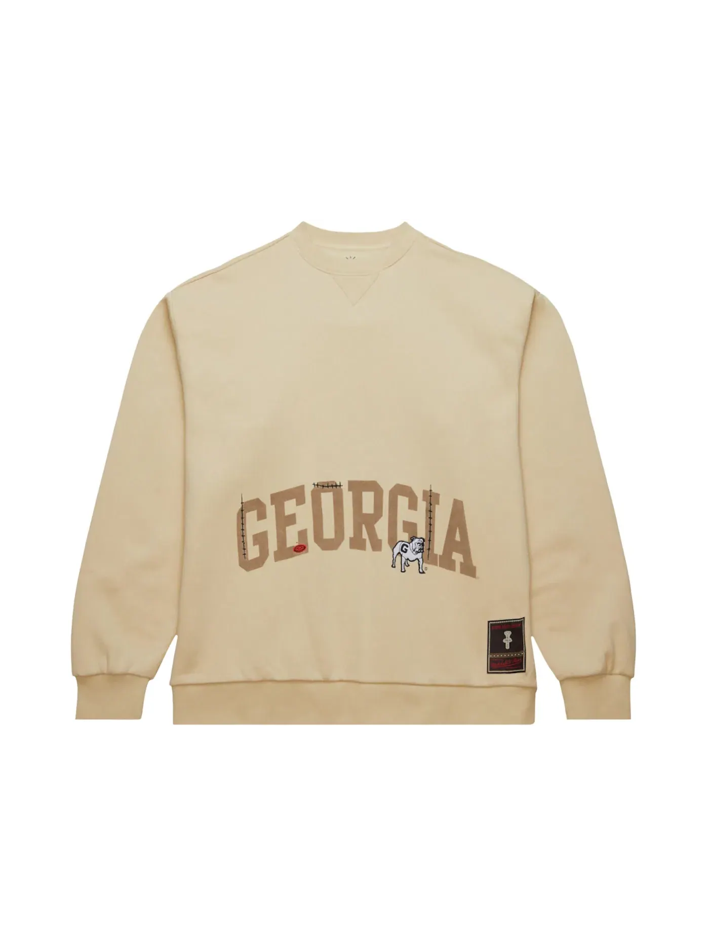 Унисекс свитшот с логотипом Mitchell & Ness Travis Scott — изображение 1 из 2, бежевый