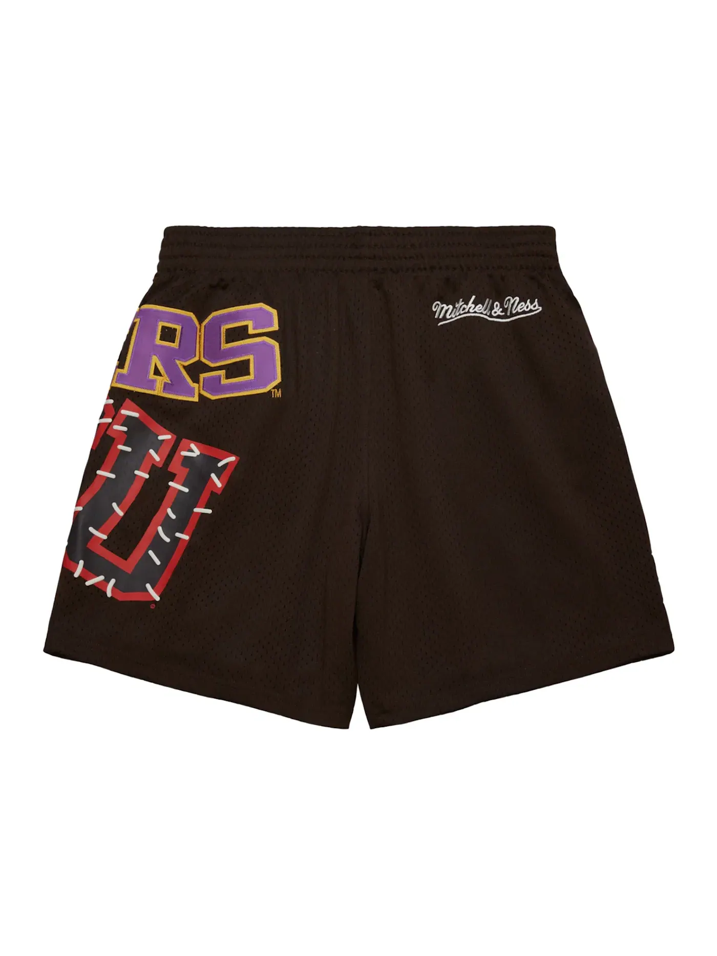 Унисекс шорты баскетбольные с принтом Travis Scott Mitchell & Ness LSU Tigers — изображение 2 из 2, коричневый