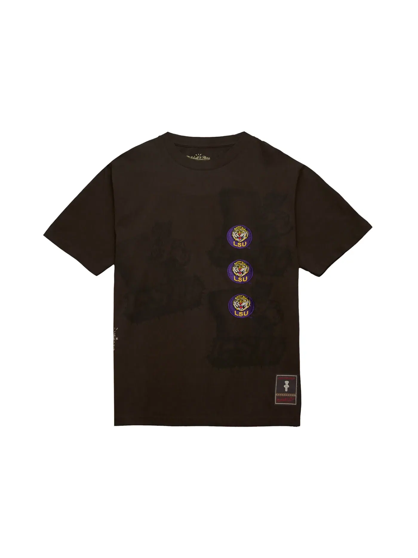 Футболка с принтом LSU Tigers Seal Travis Scott — изображение 1 из 2, коричневый