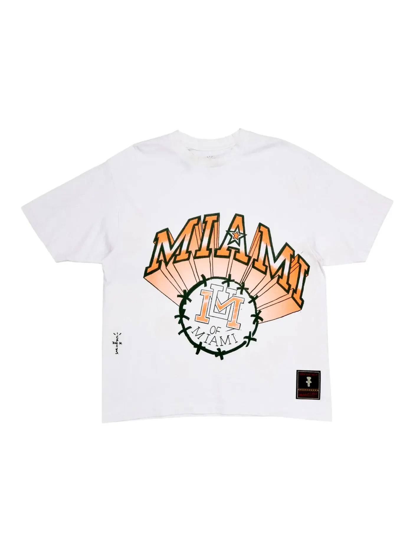 Детская футболка с принтом T-Shirt Travis Scott — изображение 1 из 1, белый