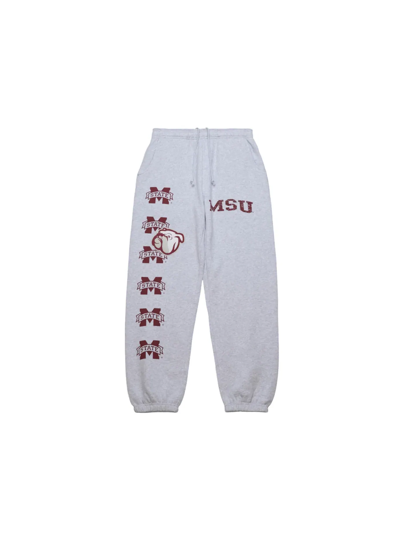 Свитшотные брюки с принтом Travis Scott Mississippi State Bulldogs Classic Heather Gray — изображение 1 из 2