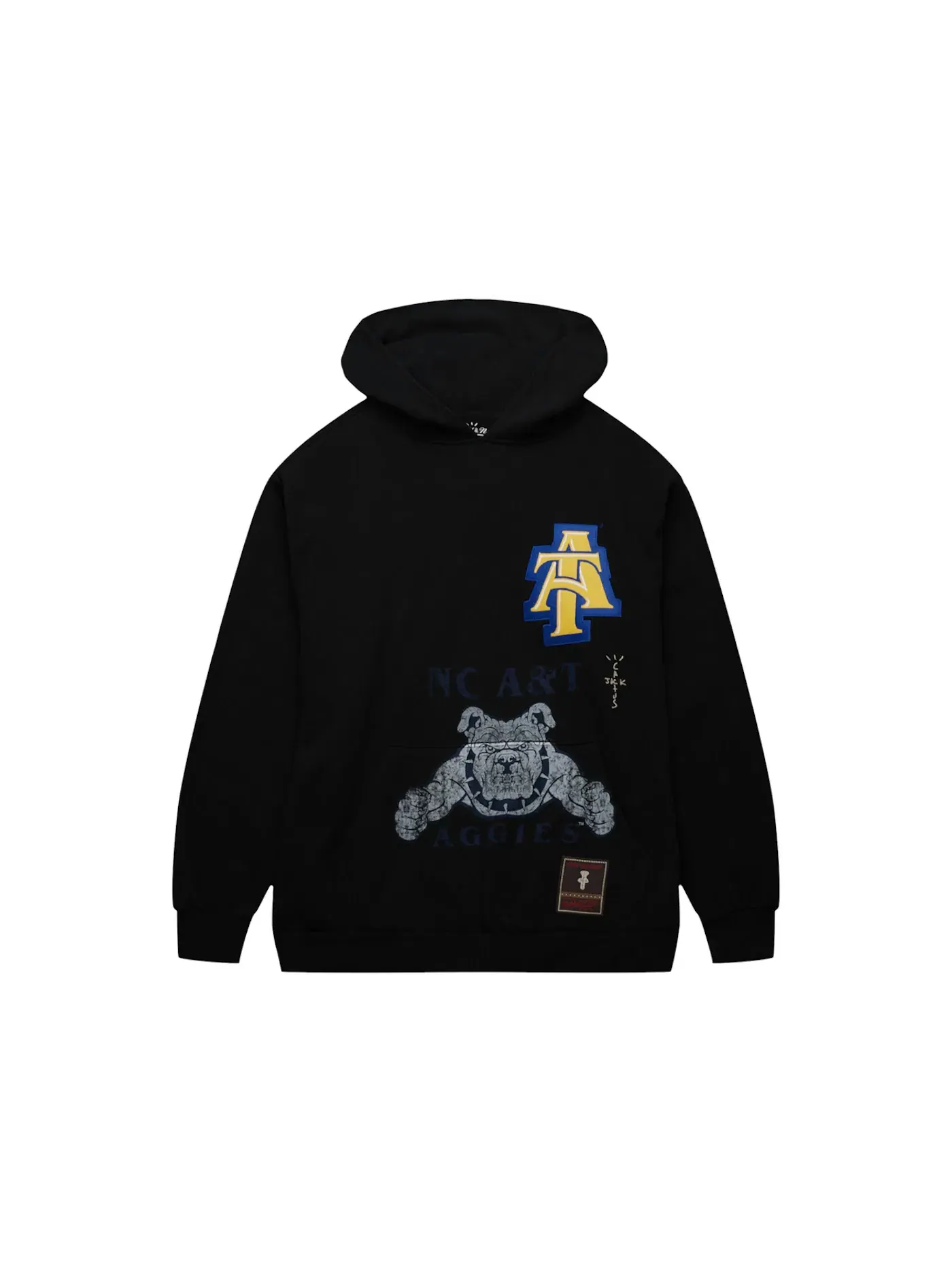 Детский худи с принтом Overlap Pullover Hoodie Travis Scott — изображение 1 из 2, черный