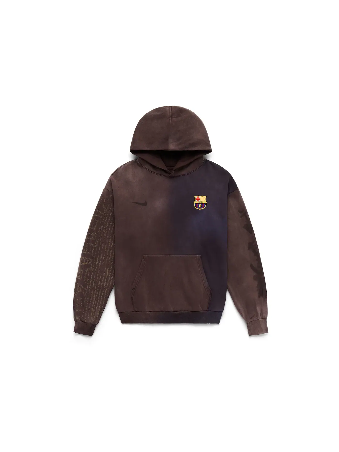 Мужская худи с принтом Split Dye Crest Travis Scott x Nike x FC Barcelona — изображение 1 из 6, мульти