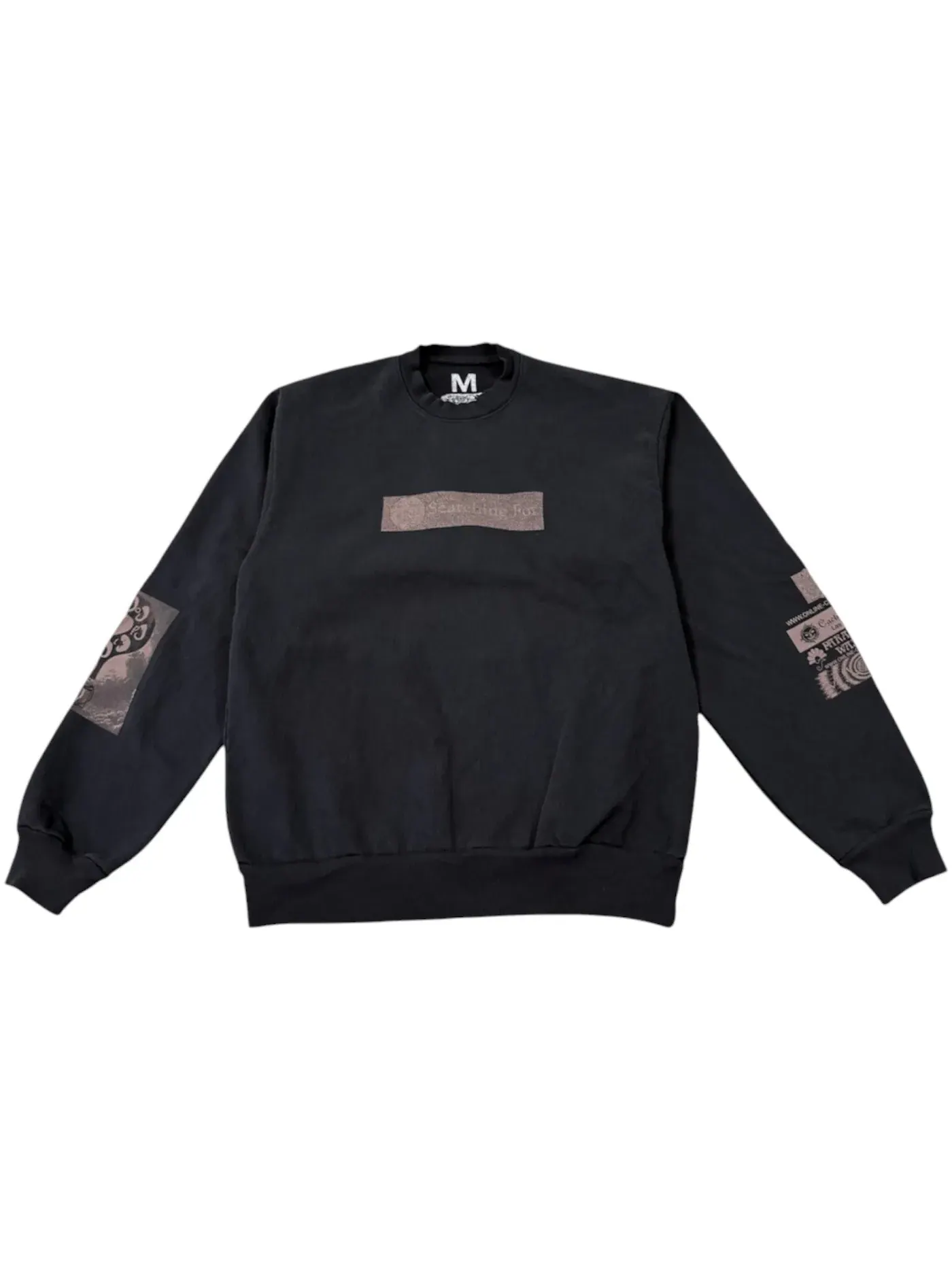 Мужской свитшот с принтом Crewneck Travis Scott — изображение 2 из 2, черный