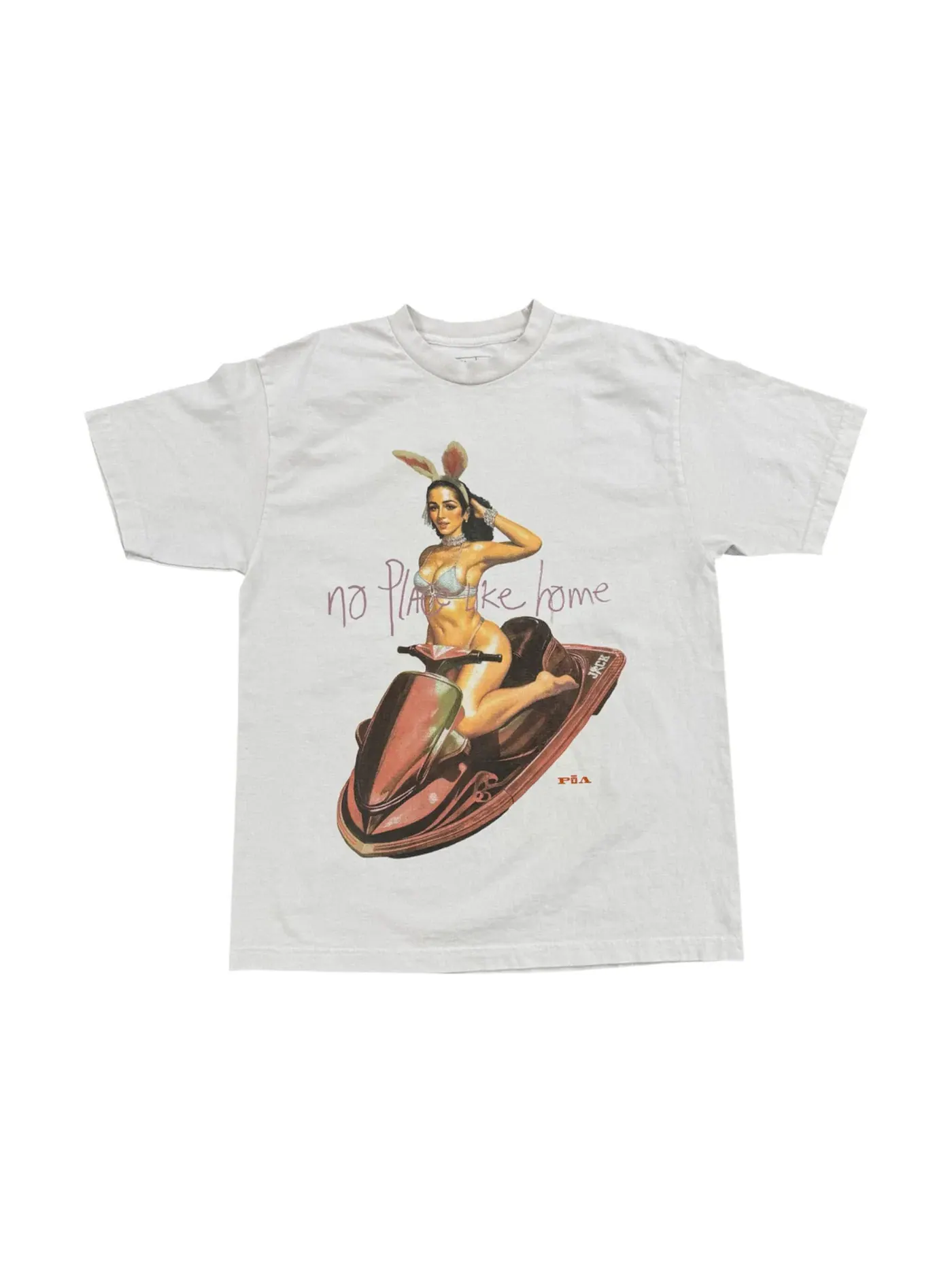 Мужская футболка с принтом Travis Scott Tee Travis Scott — изображение 2 из 2, белый
