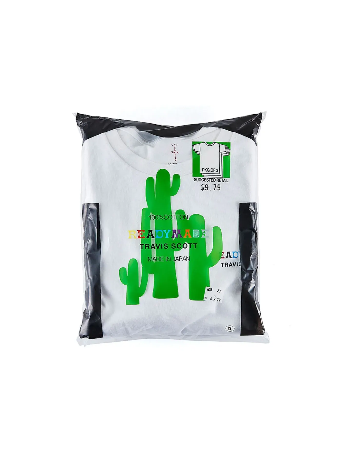 Мужской комплект футболок с принтом T-Shirts (3 Pack) Travis Scott — изображение 2 из 3, белый