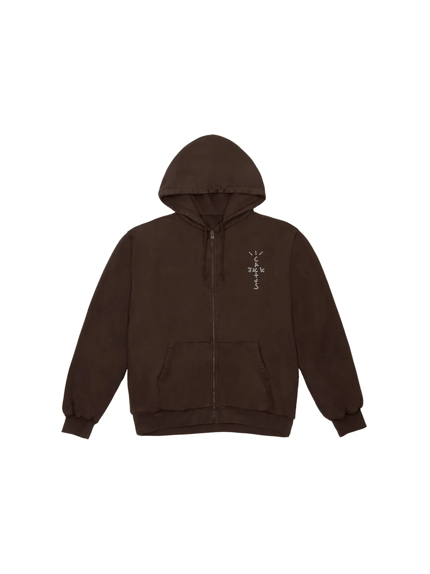 Мужской худи с принтом Travis Scott YUP! Hoodie Brown — изображение 2 из 2