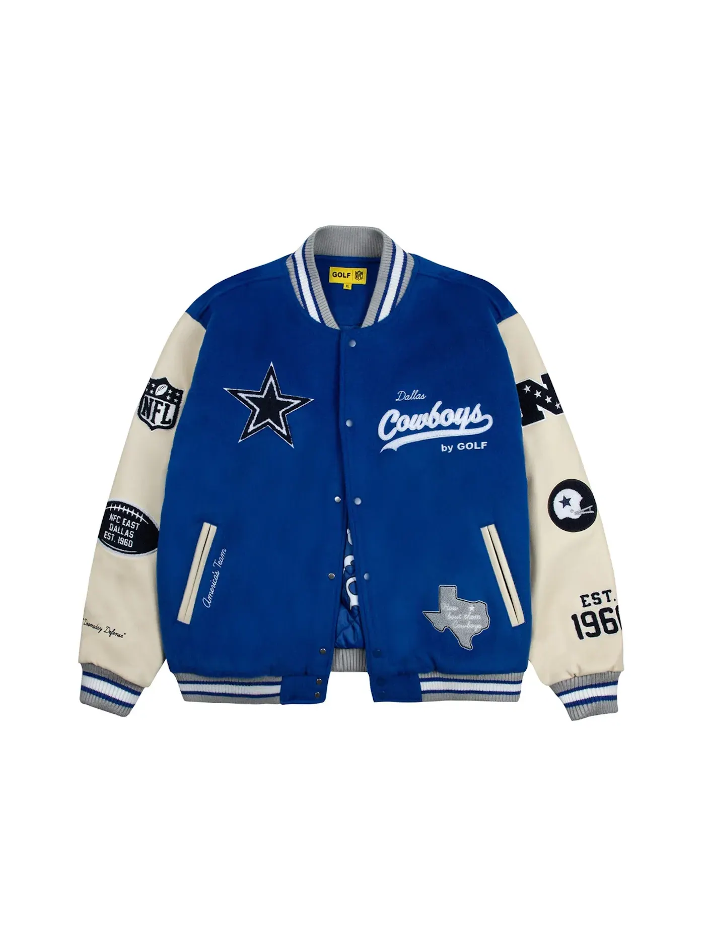 Мужская бомбер-куртка с принтом Cowboys Golf Le Fleur