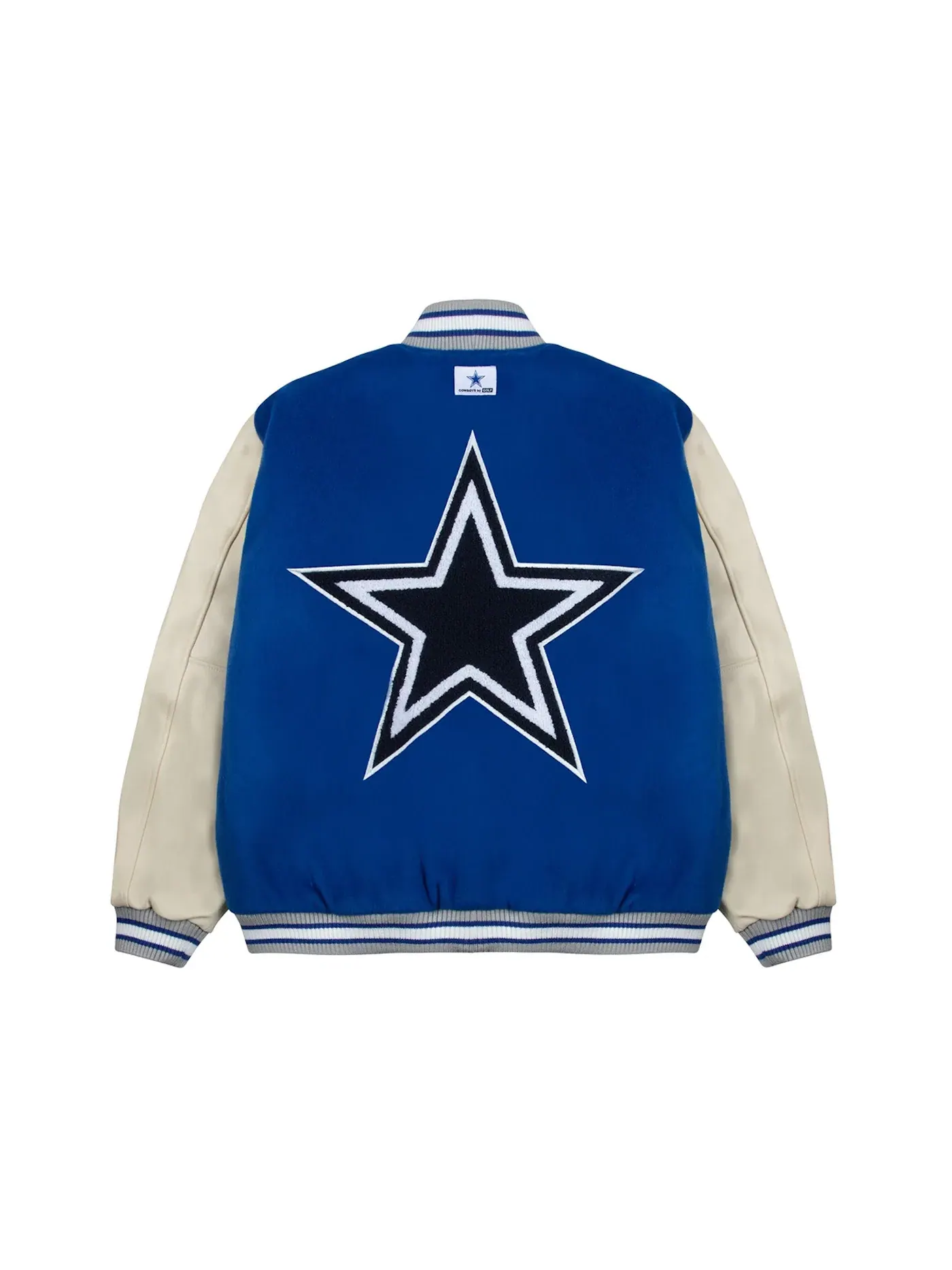 Мужская бомбер-куртка с принтом Cowboys Golf Le Fleur — изображение 2 из 2, синий