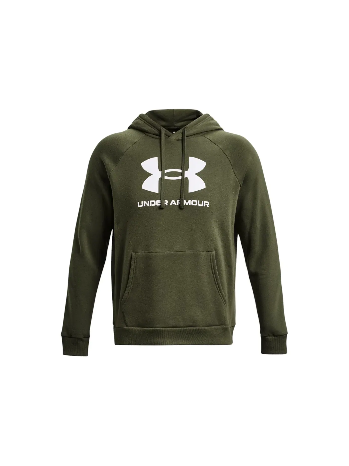 Мужская худи с флисом Under Armour UA Rival Fleece Logo — изображение 1 из 2, зеленый/черный