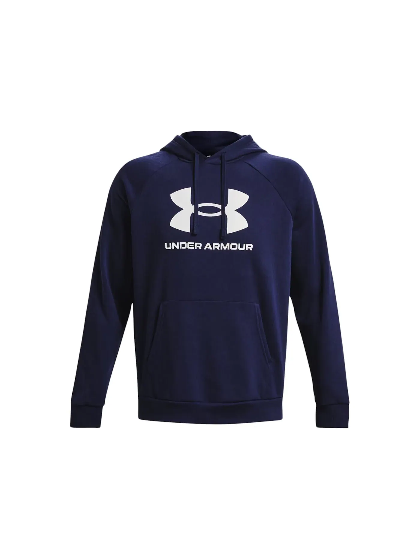Мужская худи с флисом Rival Logo Under Armour — изображение 1 из 2, темно-синий/белый