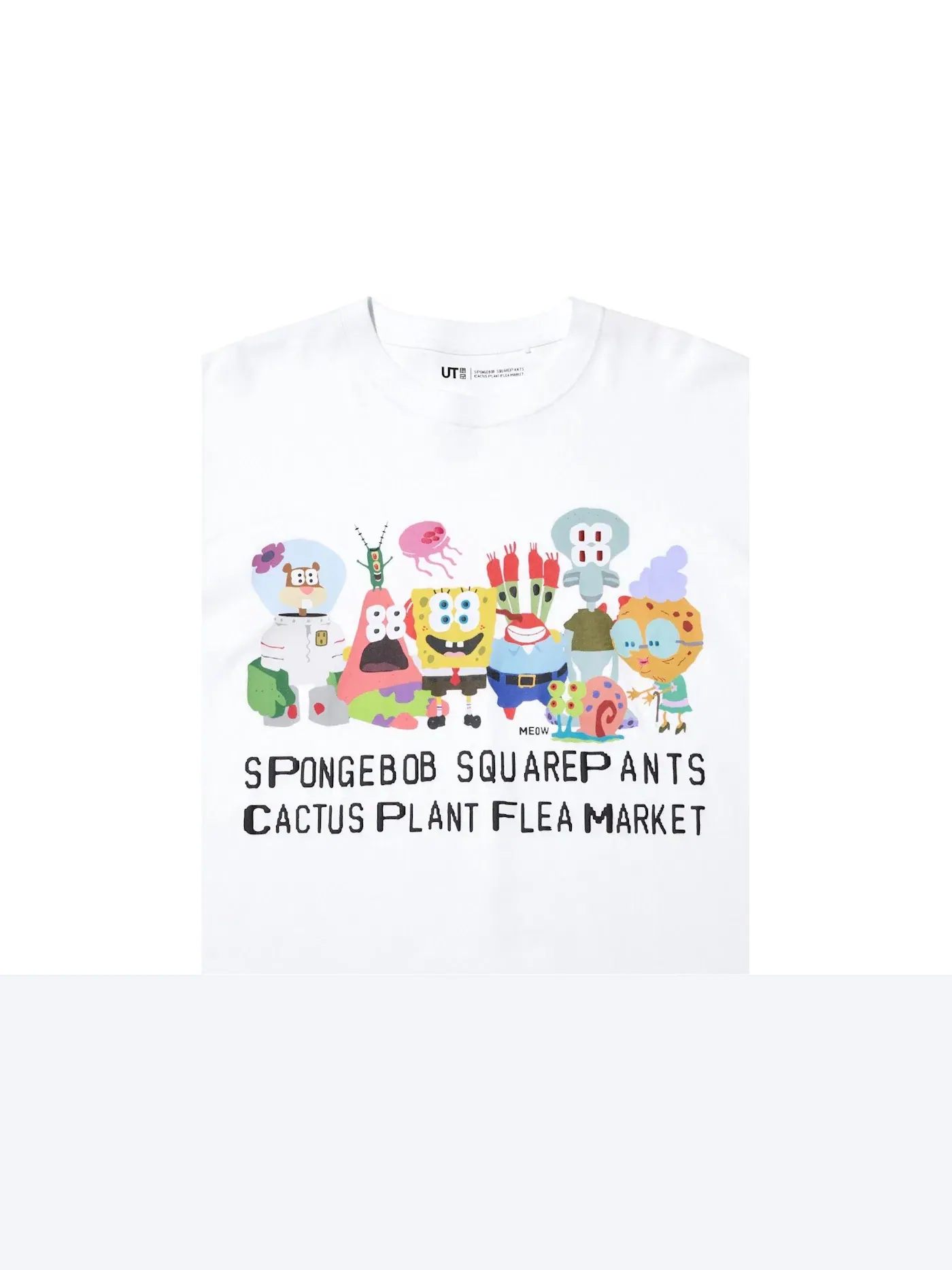 Мужская футболка с принтом Uniqlo x CPFM Spongebob Squarepants UT Graphic II — изображение 2 из 2, белый