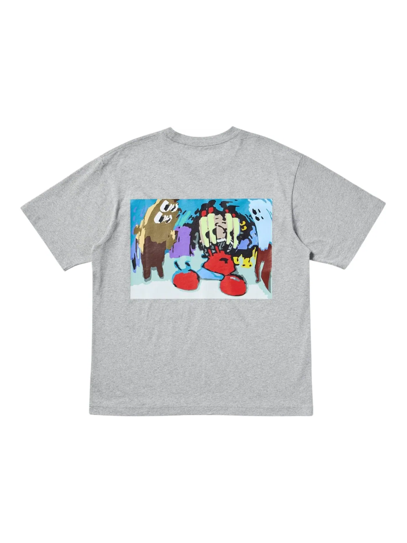 Мужская футболка с принтом Uniqlo x CPFM Spongebob Squarepants UT Graphic T-Shirt — изображение 2 из 2, серый
