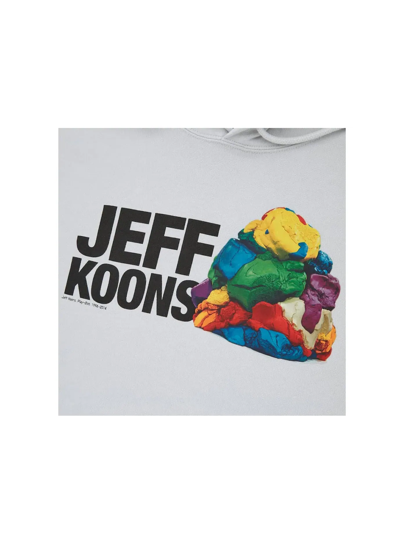 Мужской худи с принтом Jeff Koons UT Graphic Uniqlo — изображение 2 из 2, светлый серый