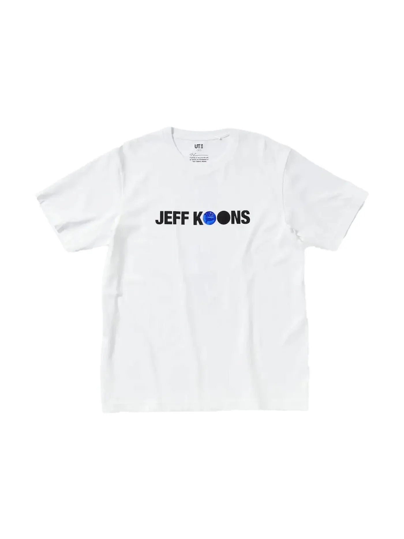 Мужская футболка с принтом Uniqlo x Jeff Koons UT Graphic T-shirt — изображение 2 из 2, белый/синий