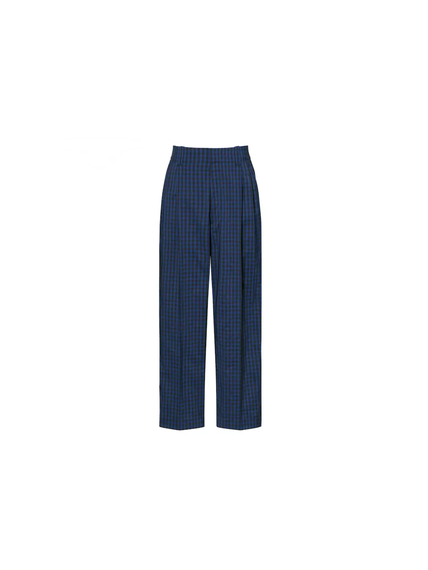 Мужские широкие брюки в клетку Uniqlo x MARNI — изображение 1 из 1, синий