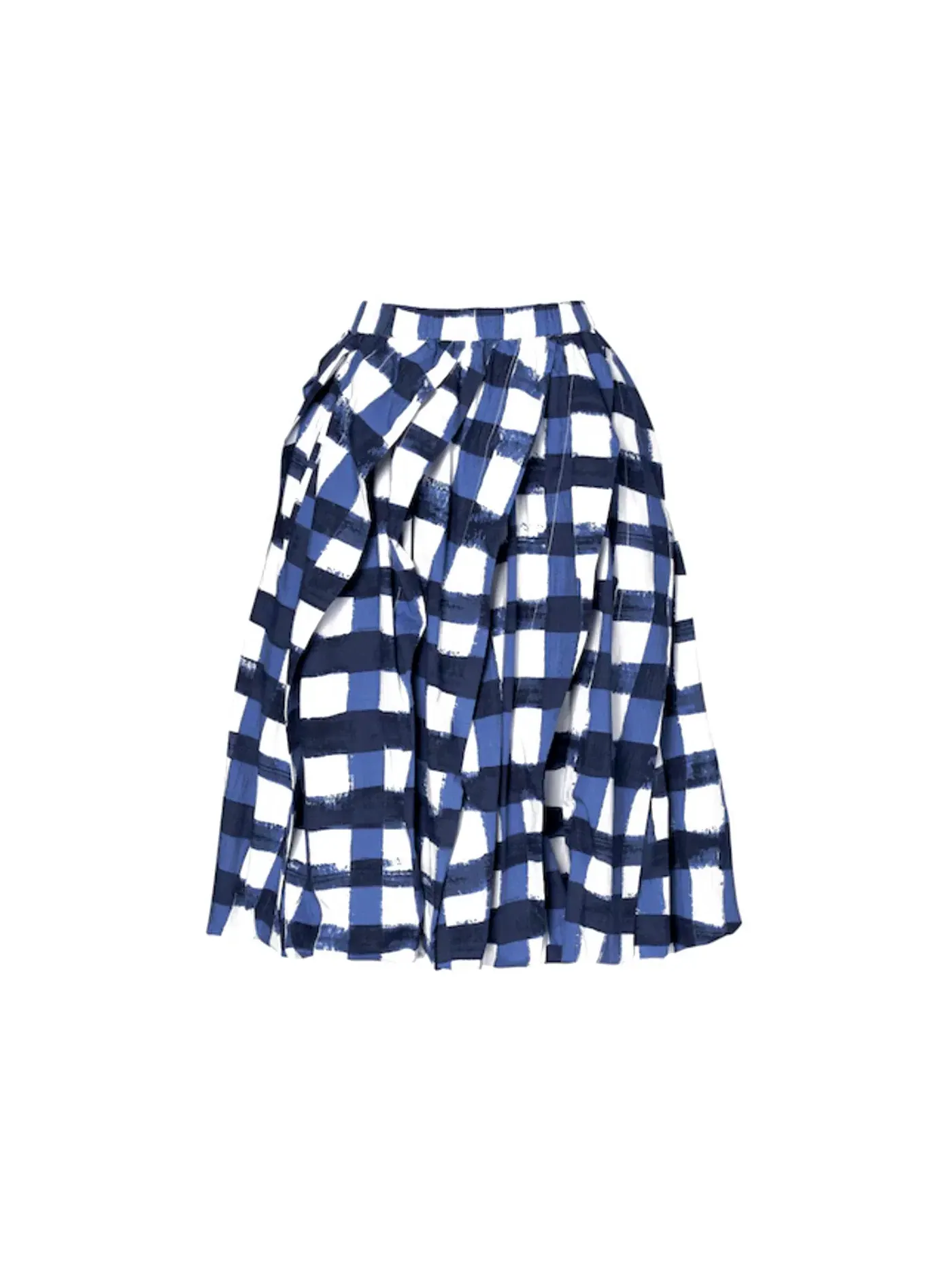 Женская юбка-баллон с принтом Skirt (Asia Sizing) Uniqlo — изображение 1 из 1, синий