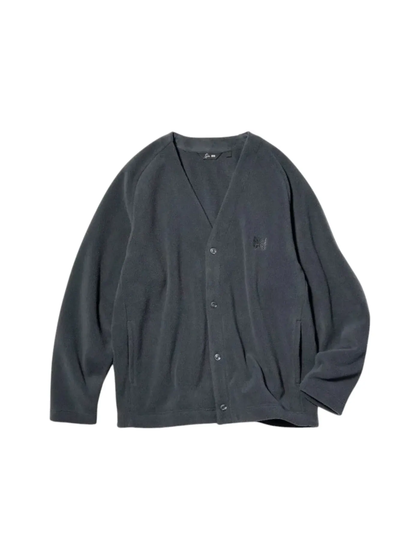 Унисекс-кардиган из флиса Dark Grey Uniqlo — изображение 1 из 1
