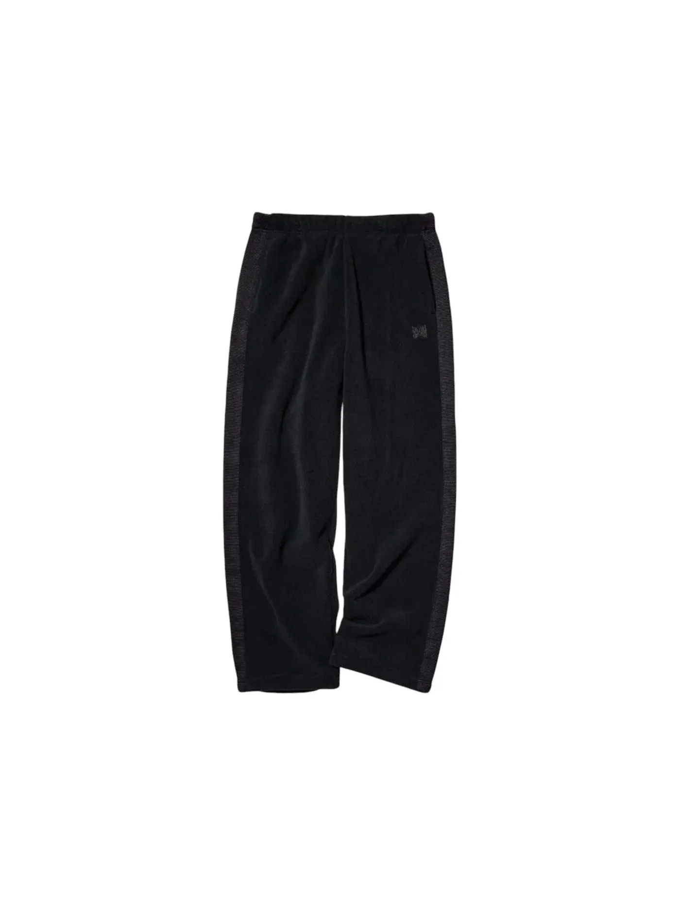Унисекс широкие брюки из флиса Uniqlo x Needles — изображение 1 из 1, черный