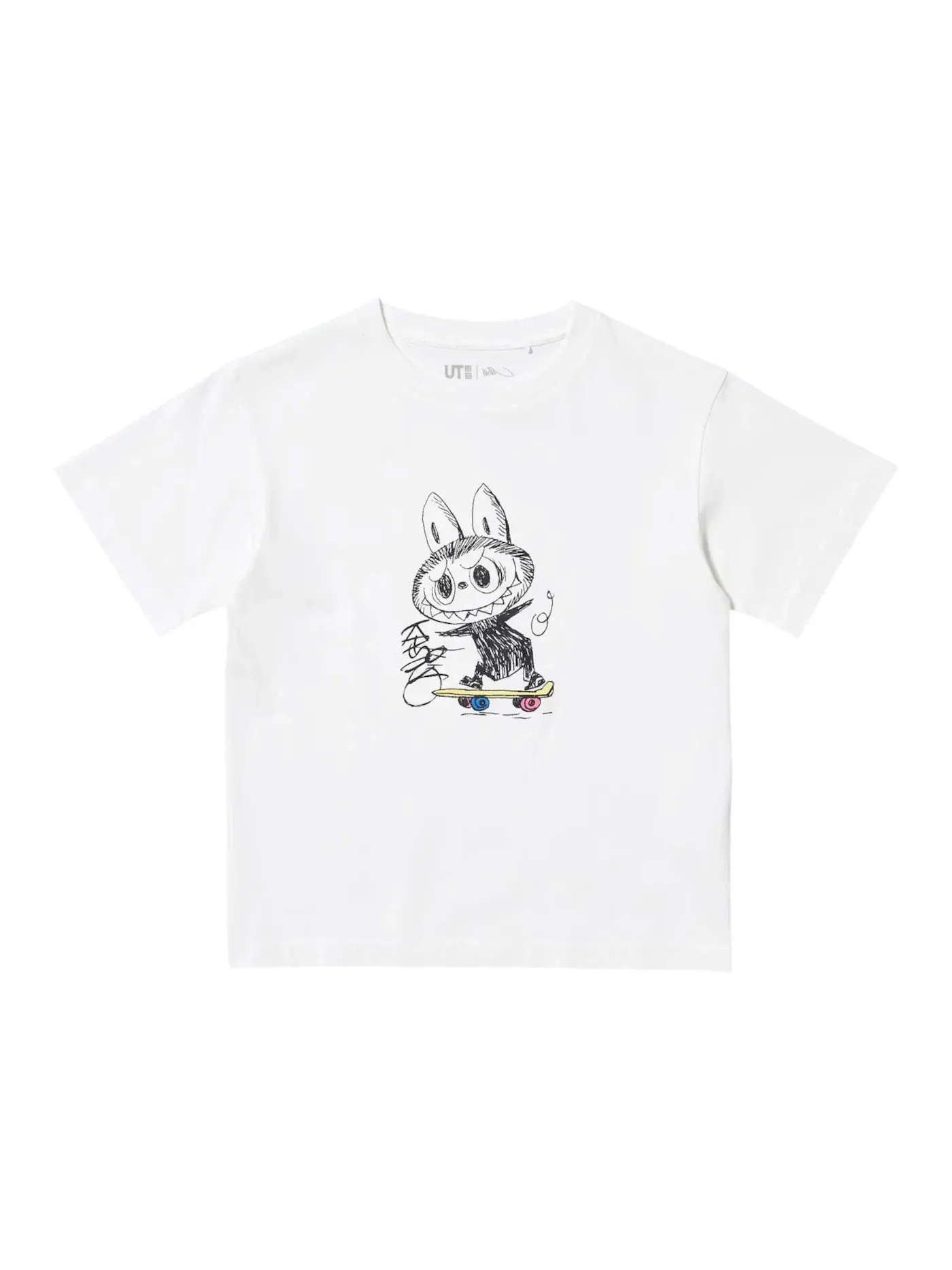 Детская футболка с принтом Uniqlo x POP MART Kids UT Graphic 485479 — изображение 1 из 1, белый