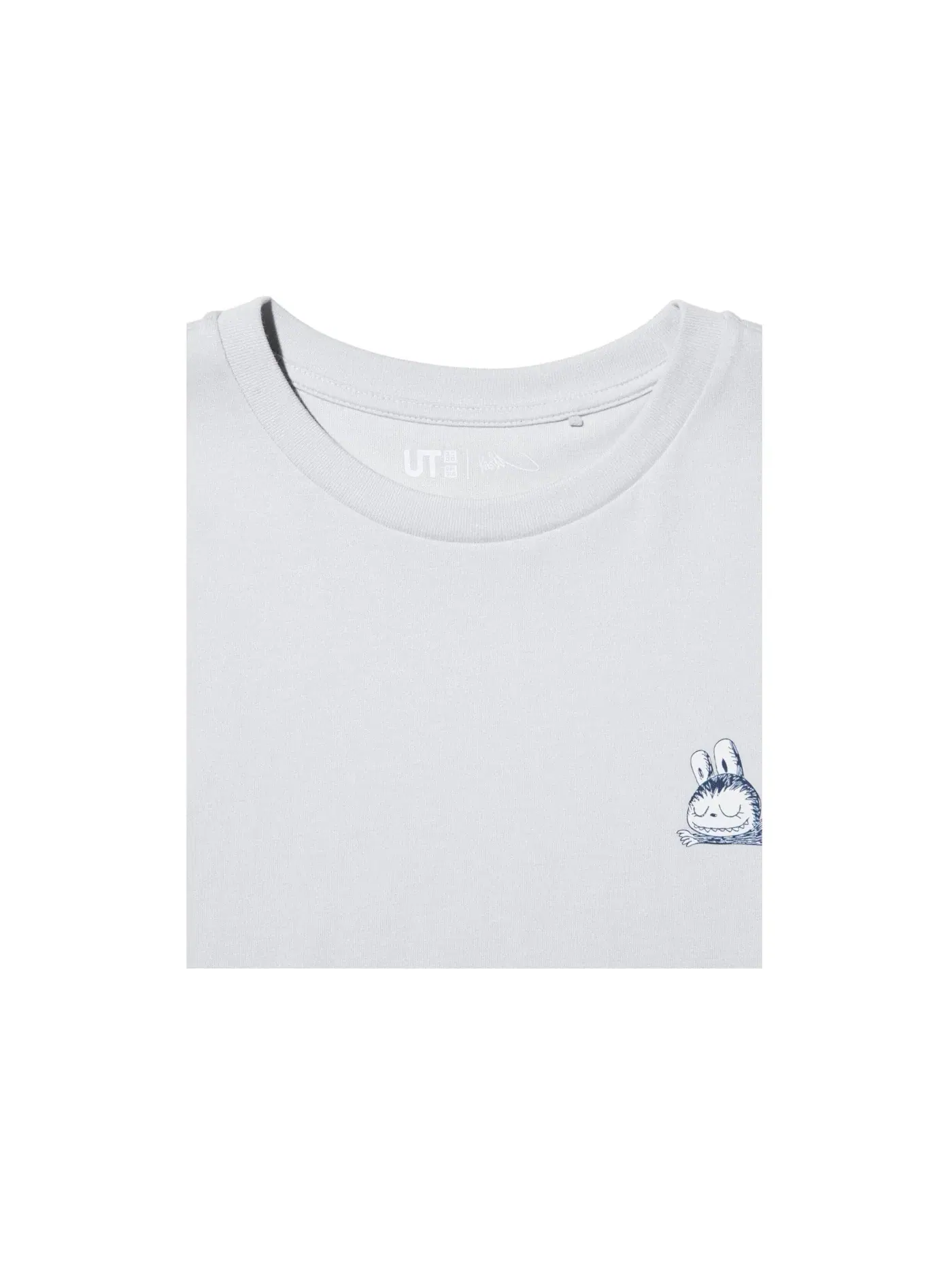 Женская футболка с принтом Uniqlo x POP MART The Monsters Uniqlo — изображение 2 из 2, светлый серый