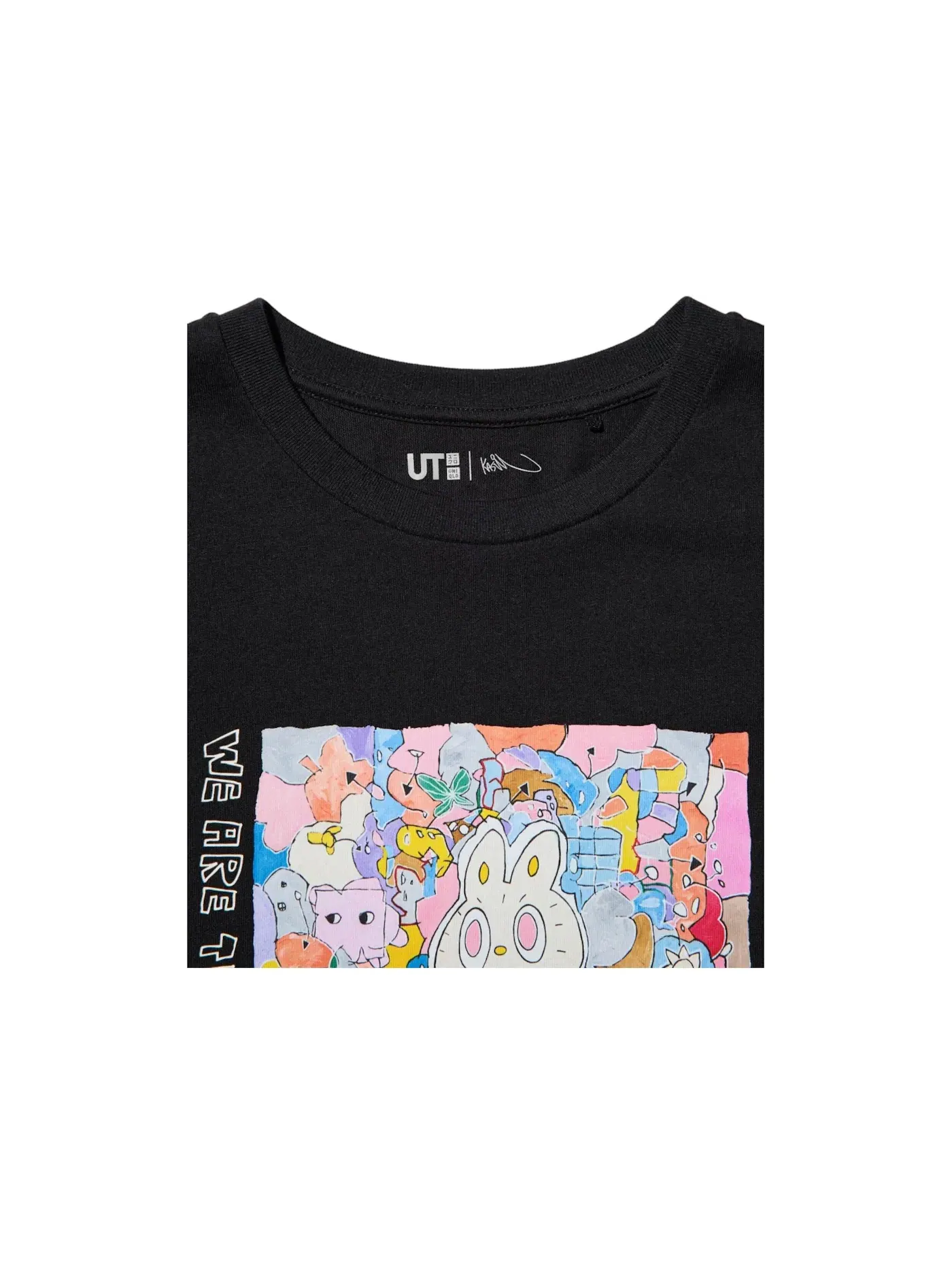 Женская футболка с принтом Uniqlo x POP MART THE MONSTERS UT Graphic T-Shirt — изображение 2 из 2, черный