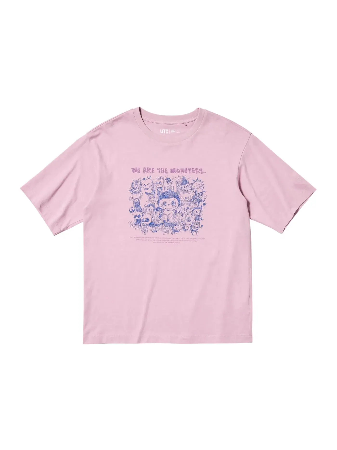 Детская футболка с принтом Uniqlo x POP MART UT Graphic 485521 — изображение 1 из 1, светлый фиолетовый